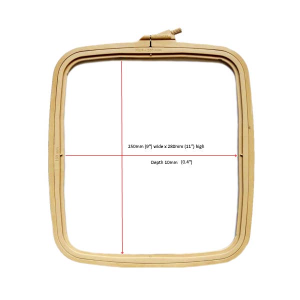 Nurge Square Plastic Hoops - Multiple Sizes