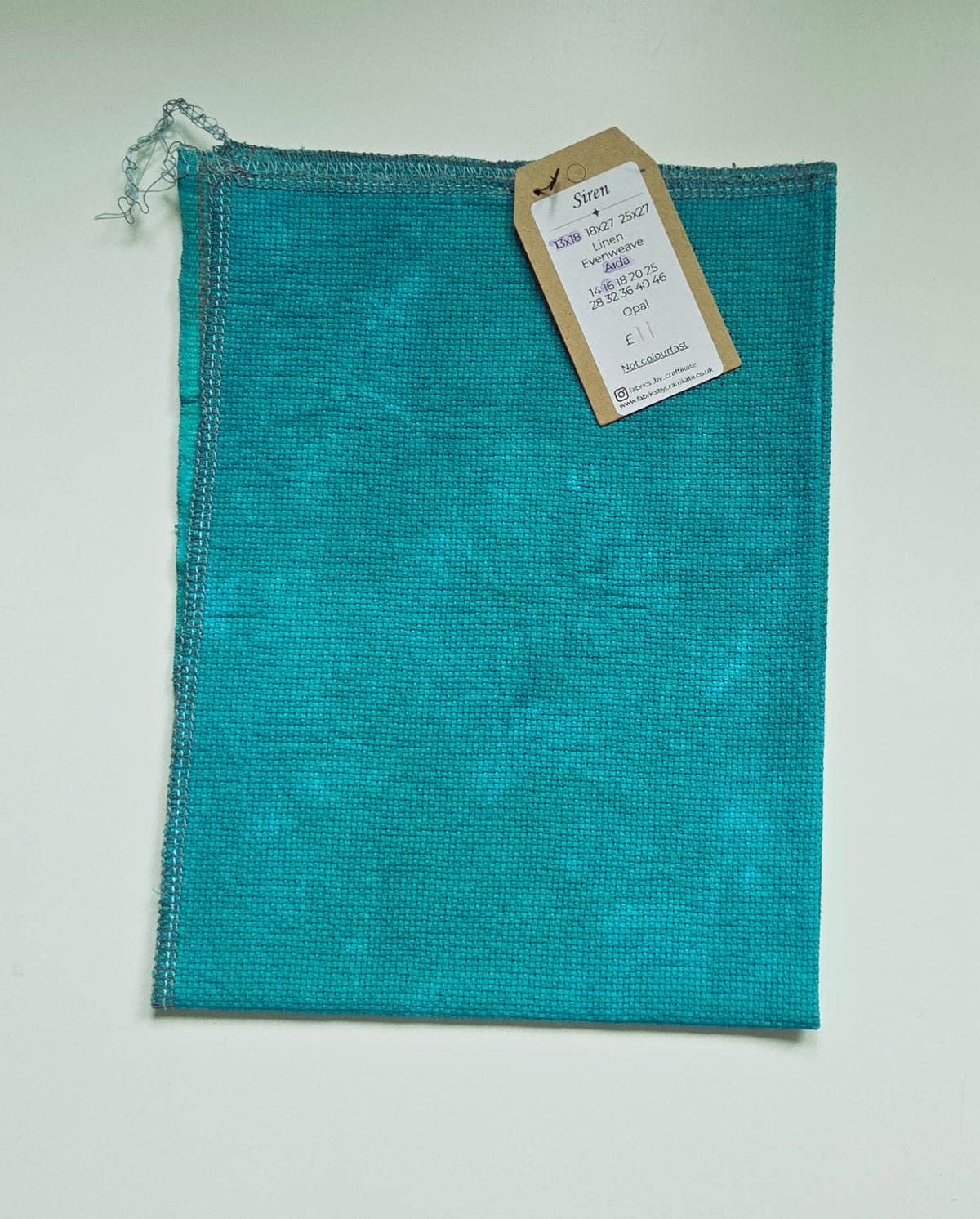 Siren (darker than normal) - 16ct Aida - 13x18