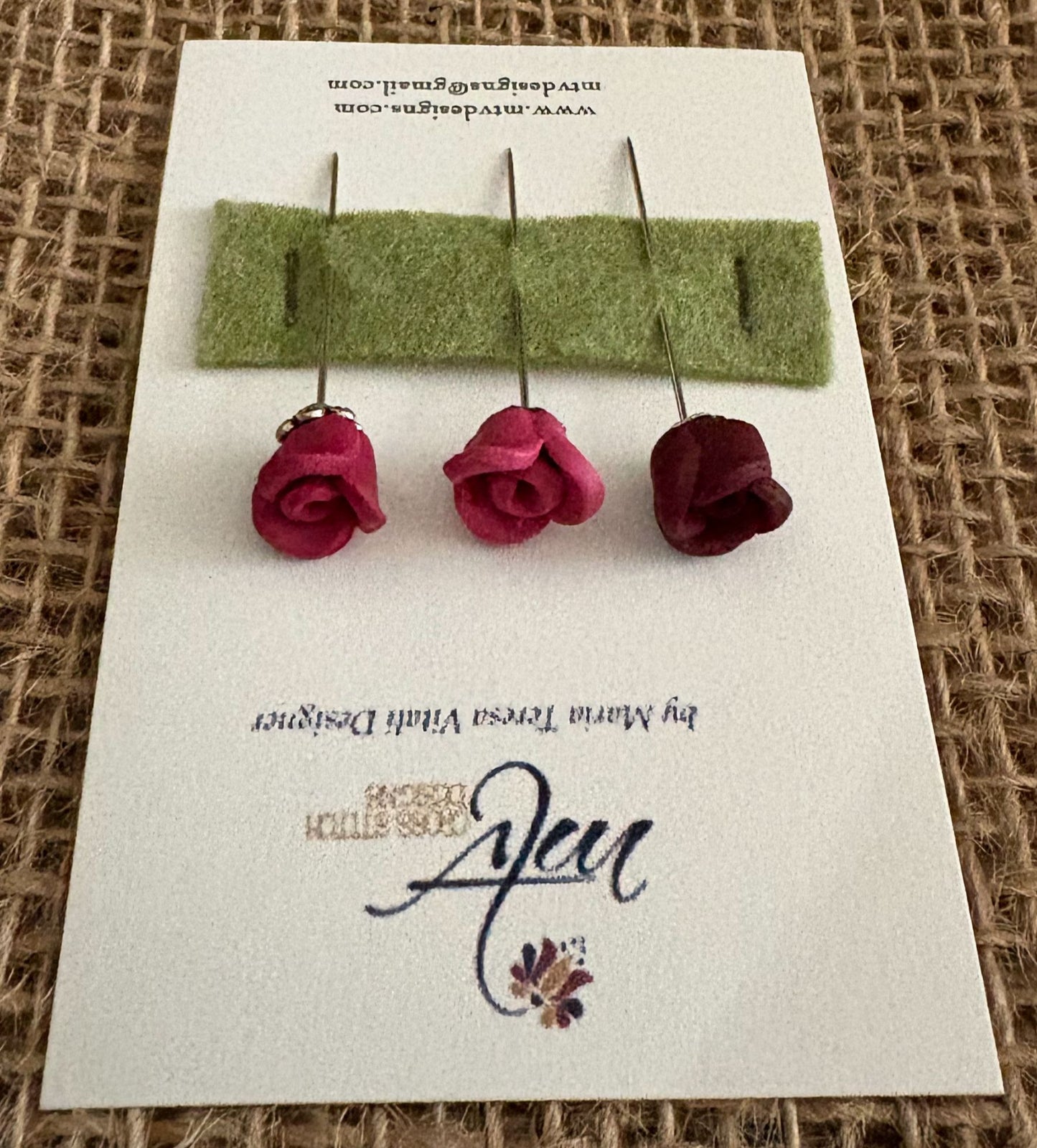 Stitcher's Rose Garden Pins