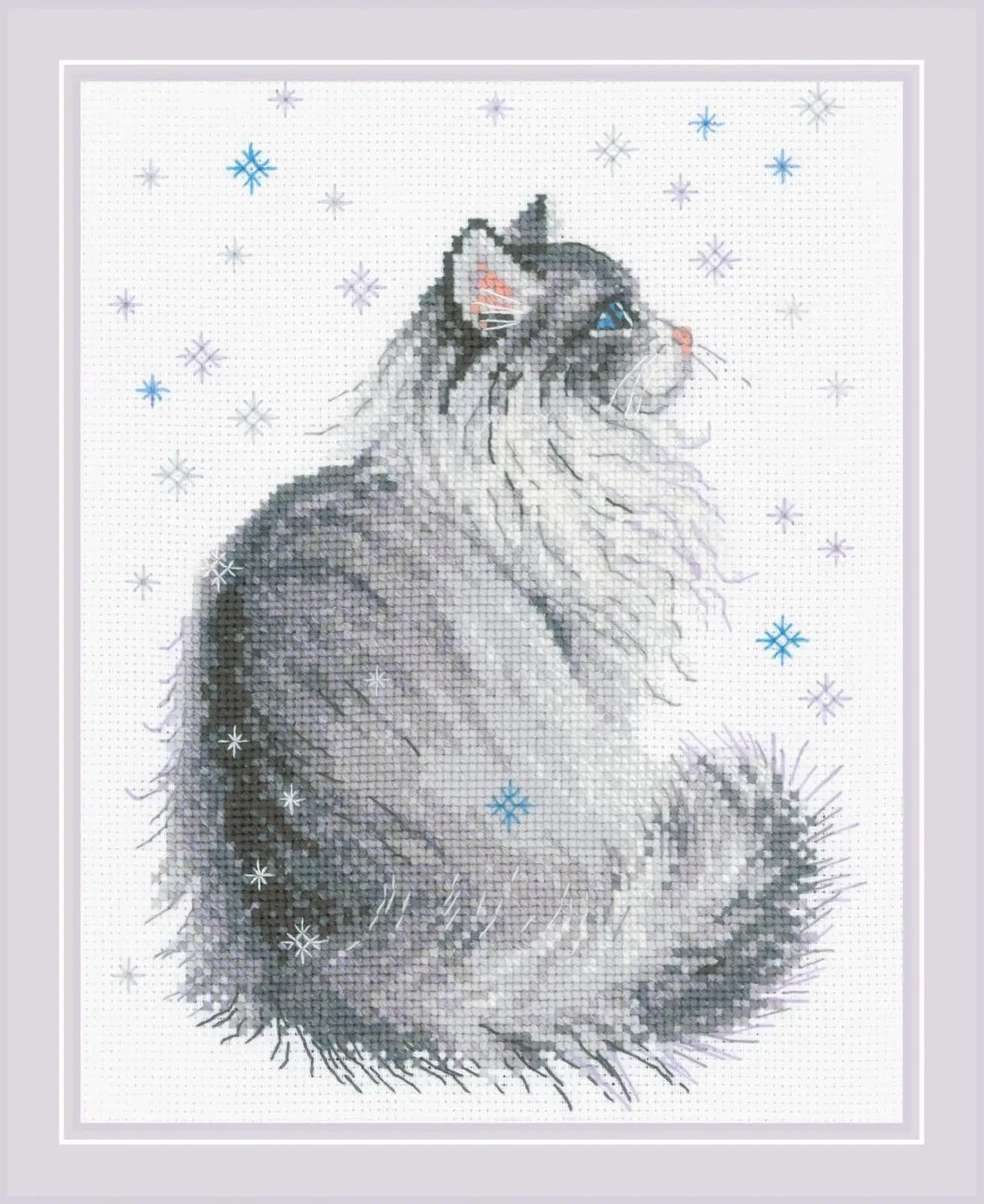 Snowy Meow - Cross Stitch Kit