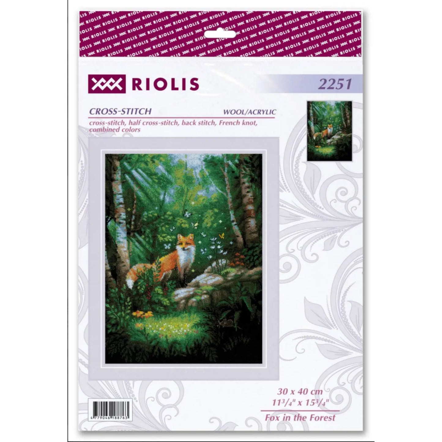 Fox in the Forest - Cross Stitch Kit