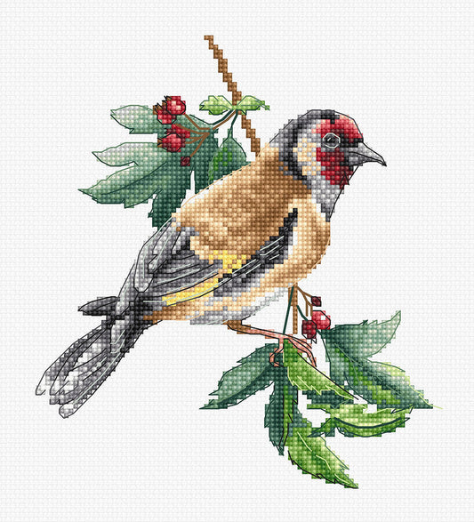 Goldfinch Bird - Cross Stitch Kit