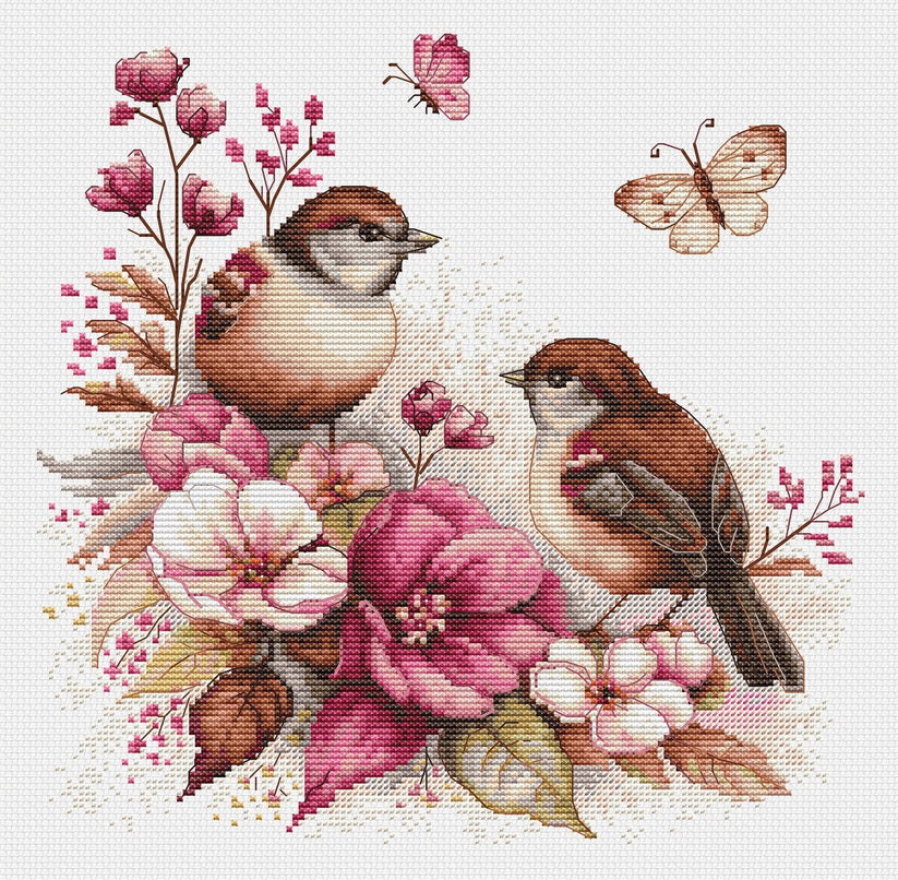 The Birds - Spring - Cross Stitch Kit