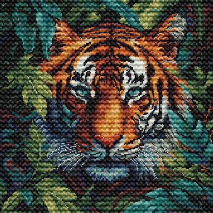 Tiger of the Jungle - Cross Stitch Kit