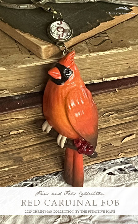 Cardinal Scissor Fob