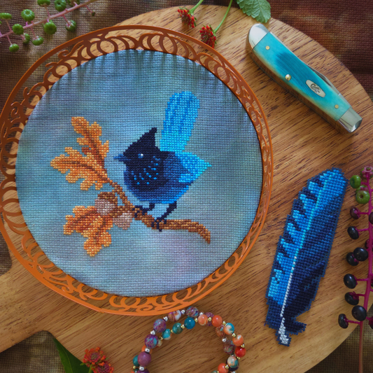 Stellar's Jay and Feather Bookmark