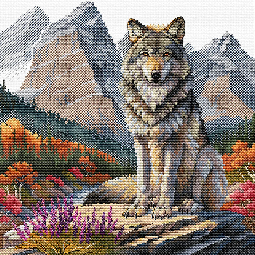 Majestic Wolf - Cross Stitch Kit