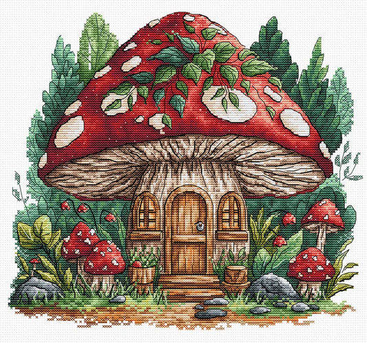 Mushroom Cabin - Cross Stitch Kit