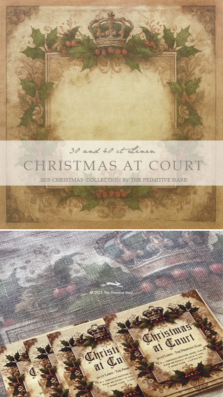 Christmas at Court Fabric - 30ct Linen