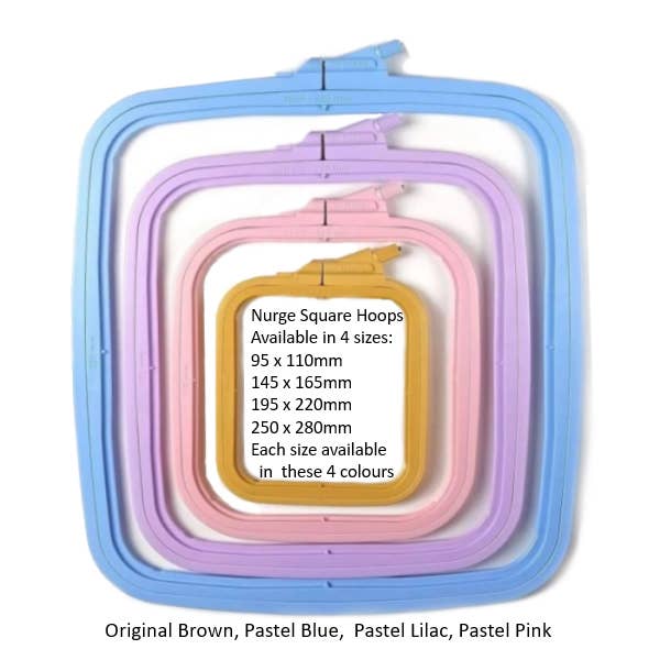 Nurge Square Plastic Hoops - Multiple Sizes