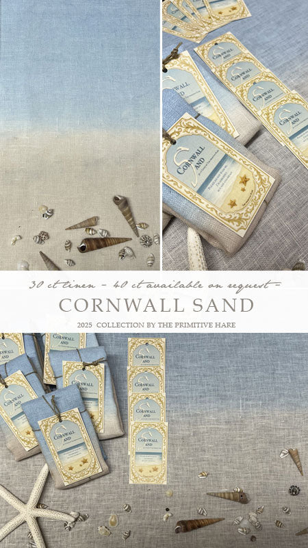 Cornwall Sand Fabric - 30ct Linen